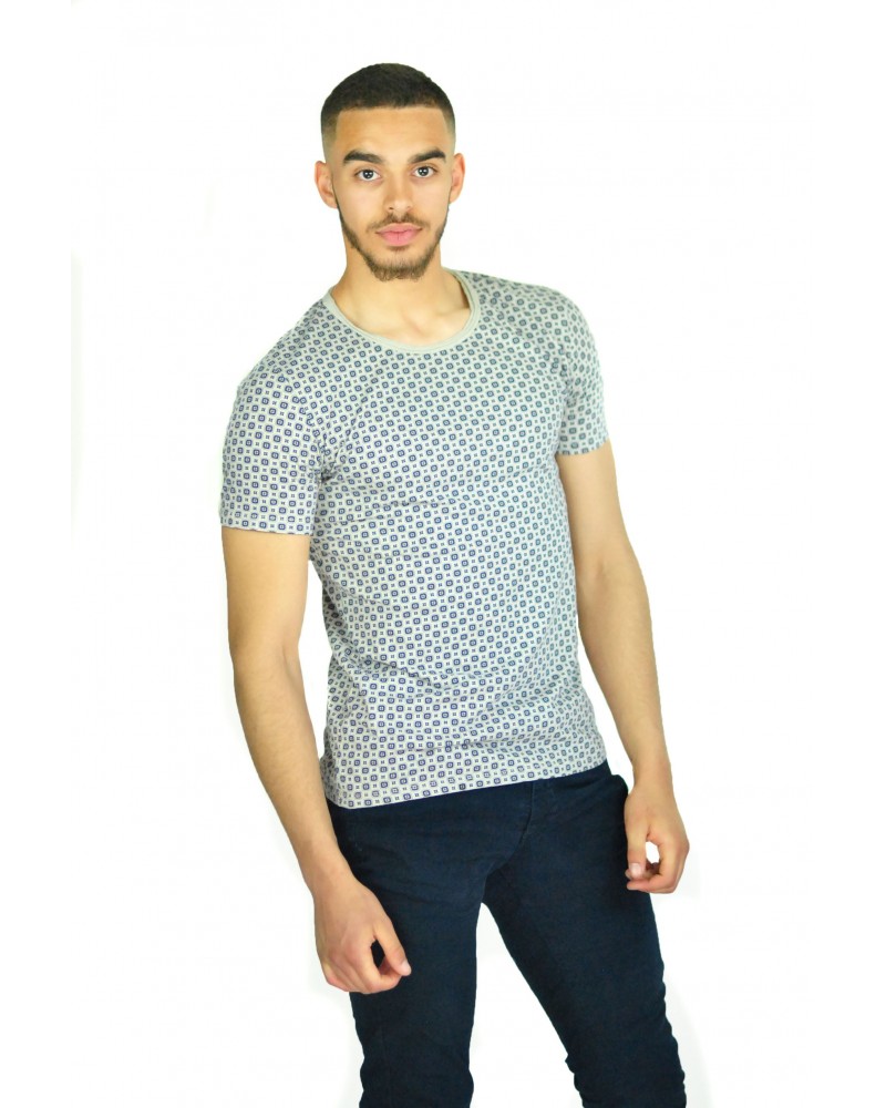 T-shirt made in italy gris
