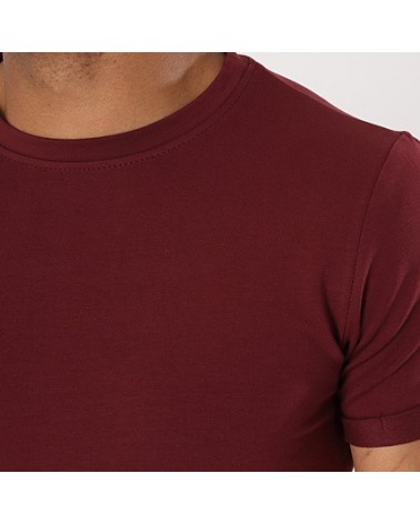 T-shirt fashion oversize bordeaux et basique made in Italy