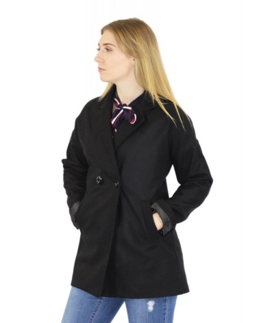 Manteau noir made in Italy