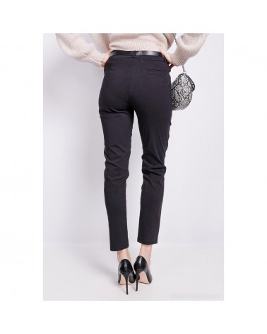 Pantalon made in italy noir basique & élastique (petite ceinture incluse)